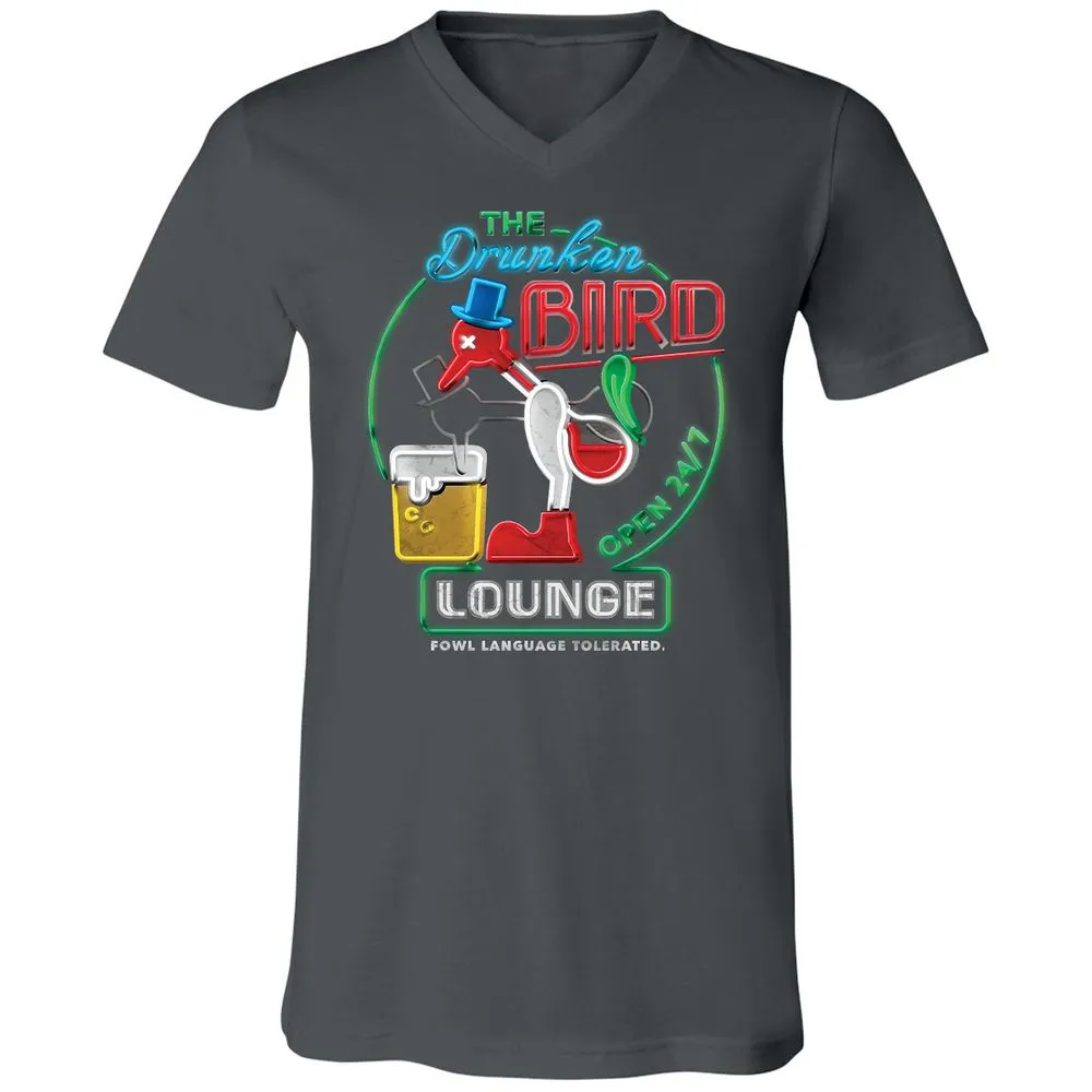 Unisex V-Neck T-Shirt - 7BZXF5NS - Asphalt - 12