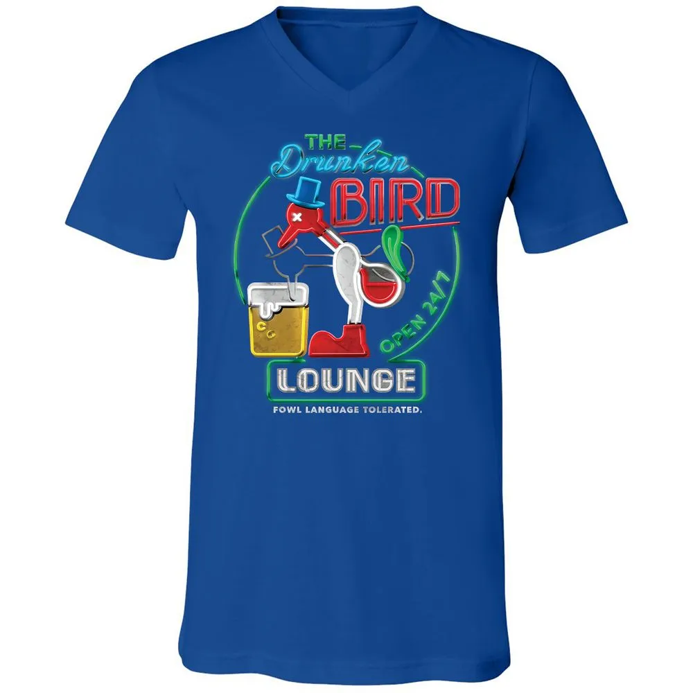 Unisex V-Neck T-Shirt - 7BZXF5NS - True Royal - 4