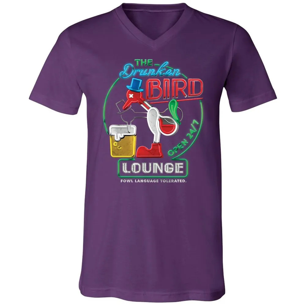 Unisex V-Neck T-Shirt - 7BZXF5NS - Team Purple - 9
