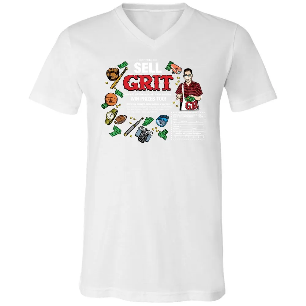 Unisex V-Neck T-Shirt - LFSNR9KZ - White - 5