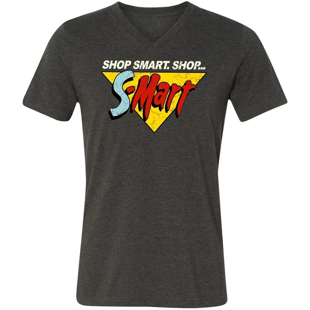 Unisex V-Neck T-Shirt - R8K31SNJ - Dark Grey Heather - 8