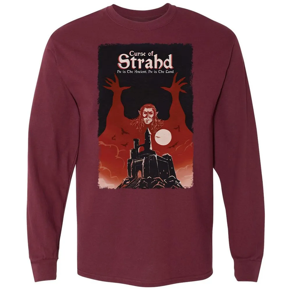 Long Sleeve T-Shirt - W7DGCF1E - Maroon - 11