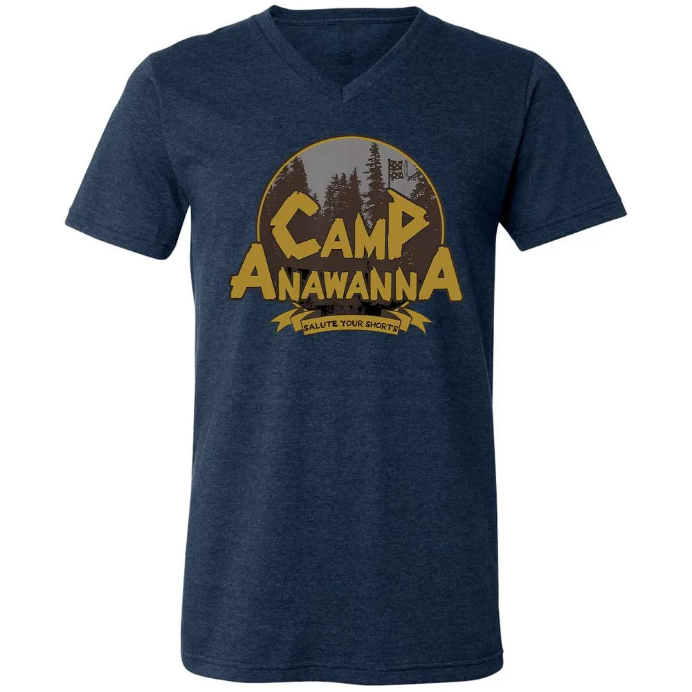Unisex V-Neck T-Shirt - F4A41ZTT - Heather Navy - 15