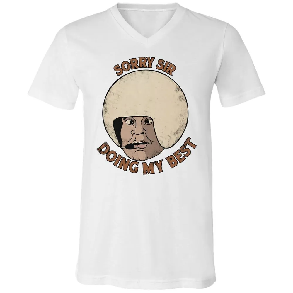 Unisex V-Neck T-Shirt - NVQCLK58 - White - 5