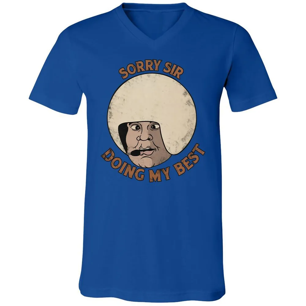 Unisex V-Neck T-Shirt - NVQCLK58 - True Royal - 4
