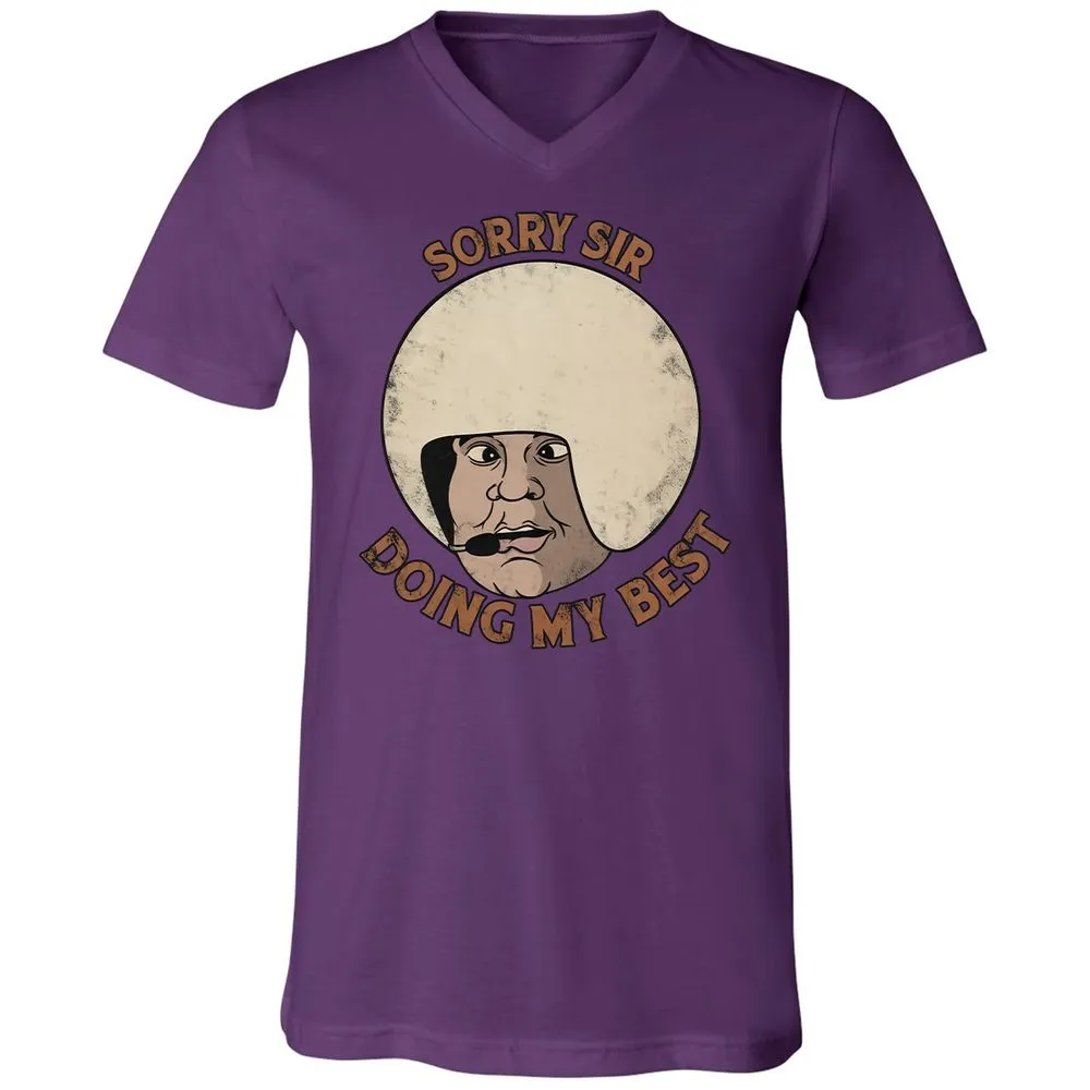 Unisex V-Neck T-Shirt - NVQCLK58 - Team Purple - 9