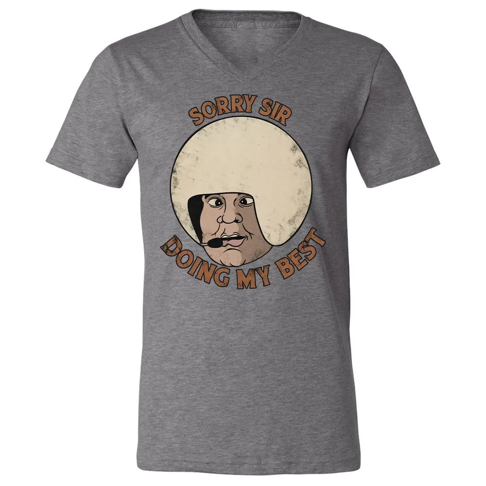 Unisex V-Neck T-Shirt - NVQCLK58 - Deep Heather - 13