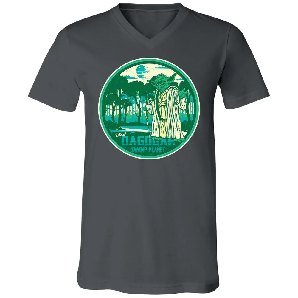 Unisex V-Neck T-Shirt - AS6XKND5 - Asphalt - 12