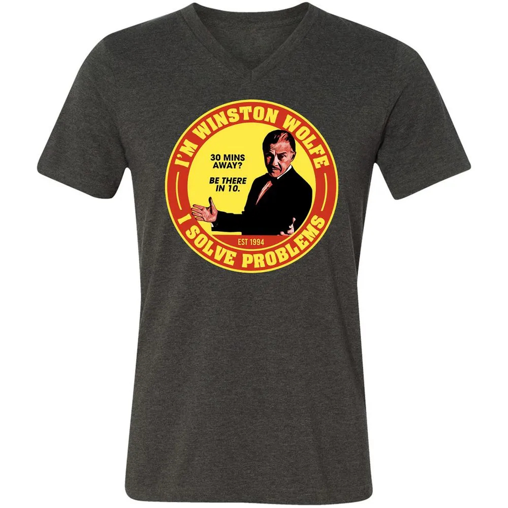 Unisex V-Neck T-Shirt - S2TWLL64 - Dark Grey Heather - 8