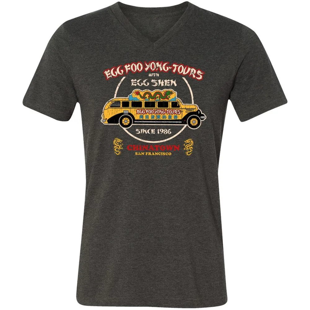 Unisex V-Neck T-Shirt - RTMN27JB - Dark Grey Heather - 8