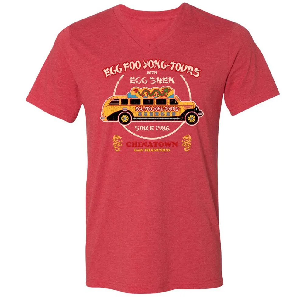 Unisex V-Neck T-Shirt - RTMN27JB - Heather Red - 16