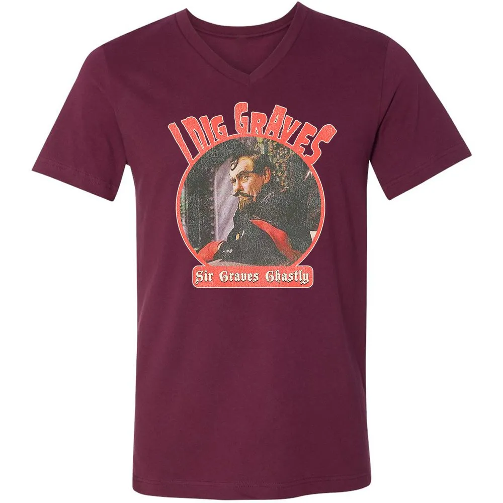 Unisex V-Neck T-Shirt - EBP7BS3U - Maroon - 6