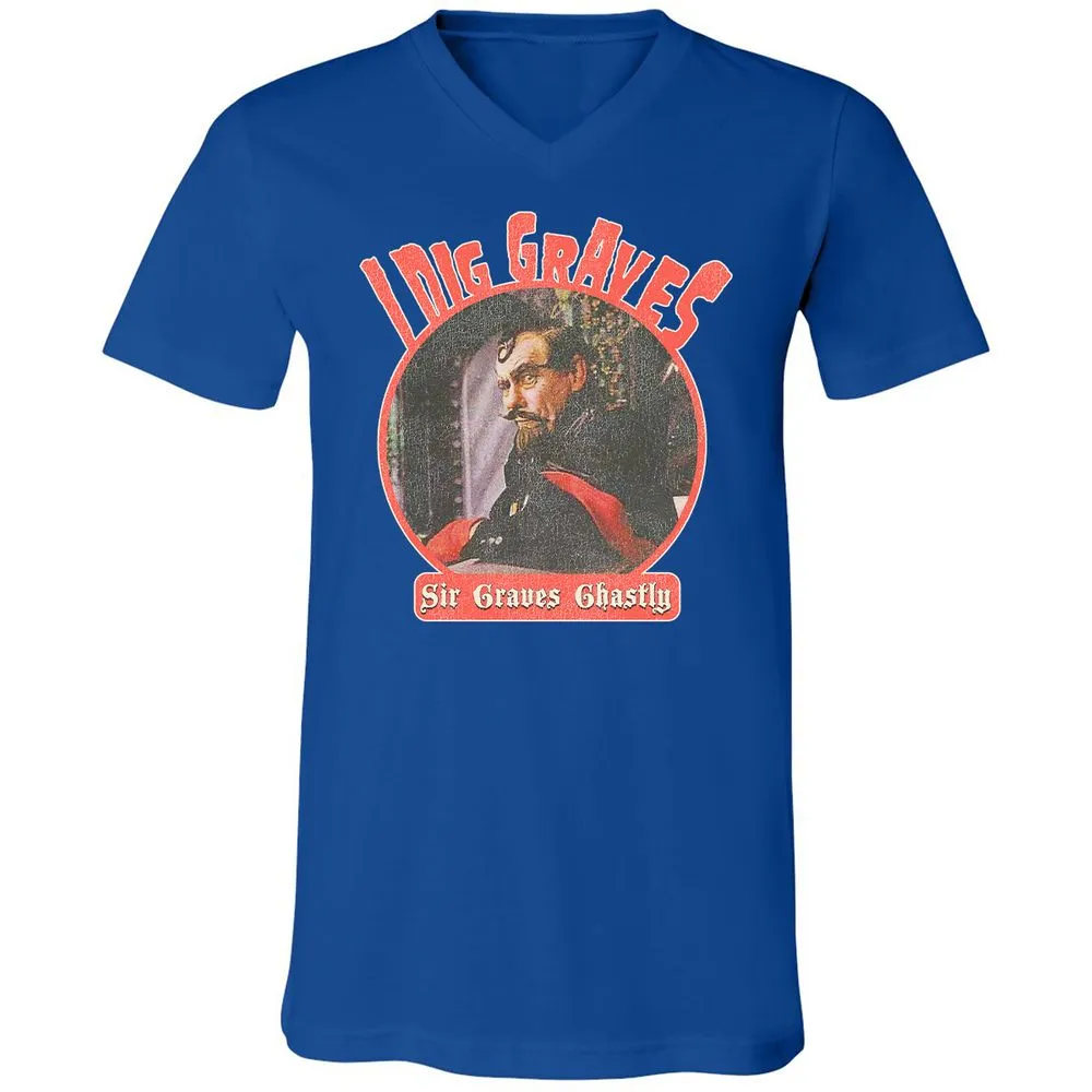 Unisex V-Neck T-Shirt - EBP7BS3U - True Royal - 4