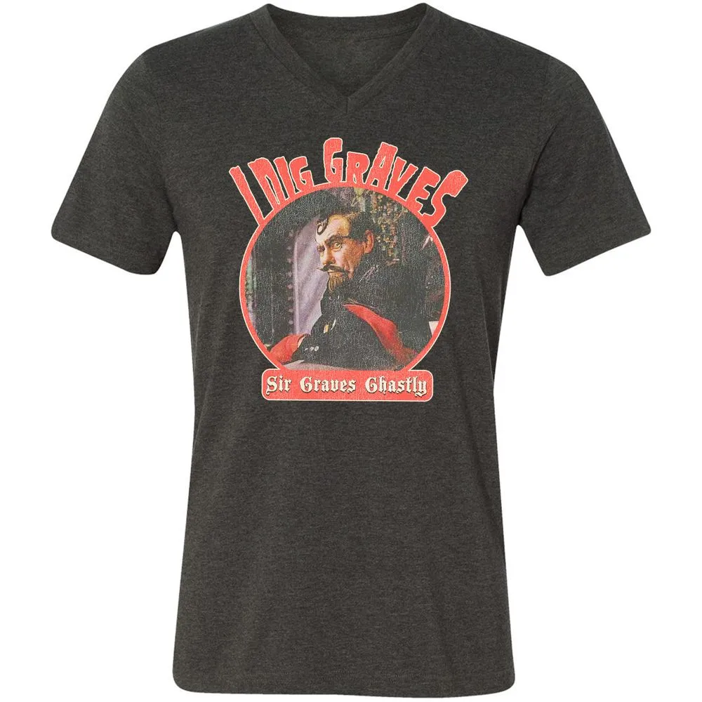 Unisex V-Neck T-Shirt - EBP7BS3U - Dark Grey Heather - 8