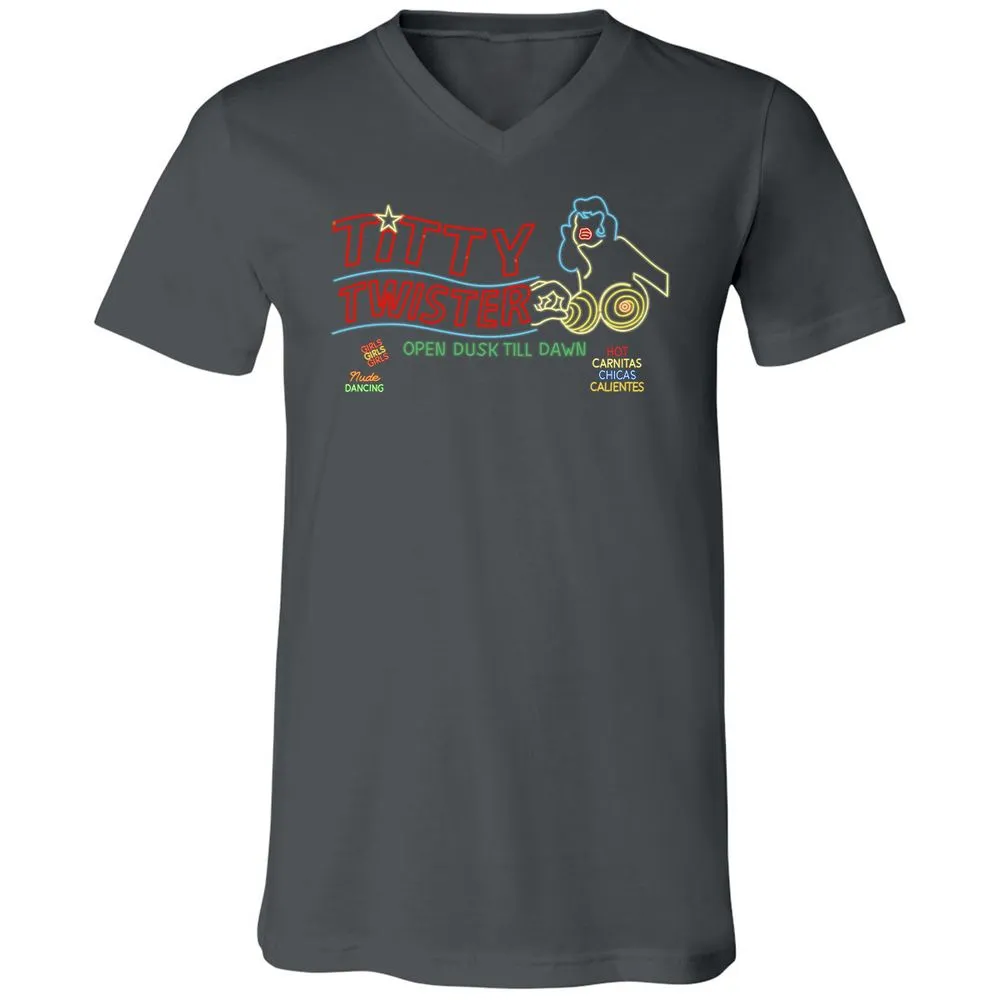 Unisex V-Neck T-Shirt - C4A3BBA9 - Asphalt - 12