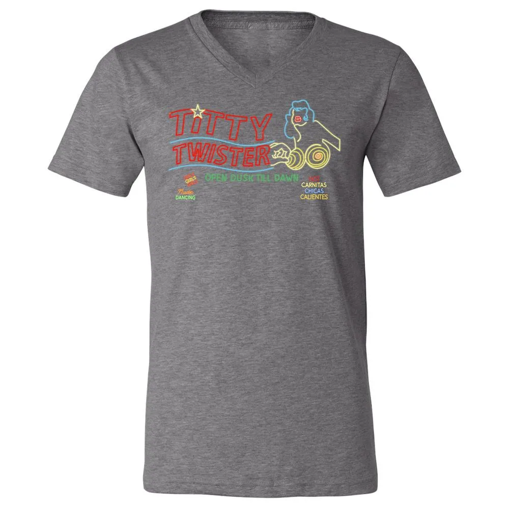 Unisex V-Neck T-Shirt - C4A3BBA9 - Deep Heather - 13