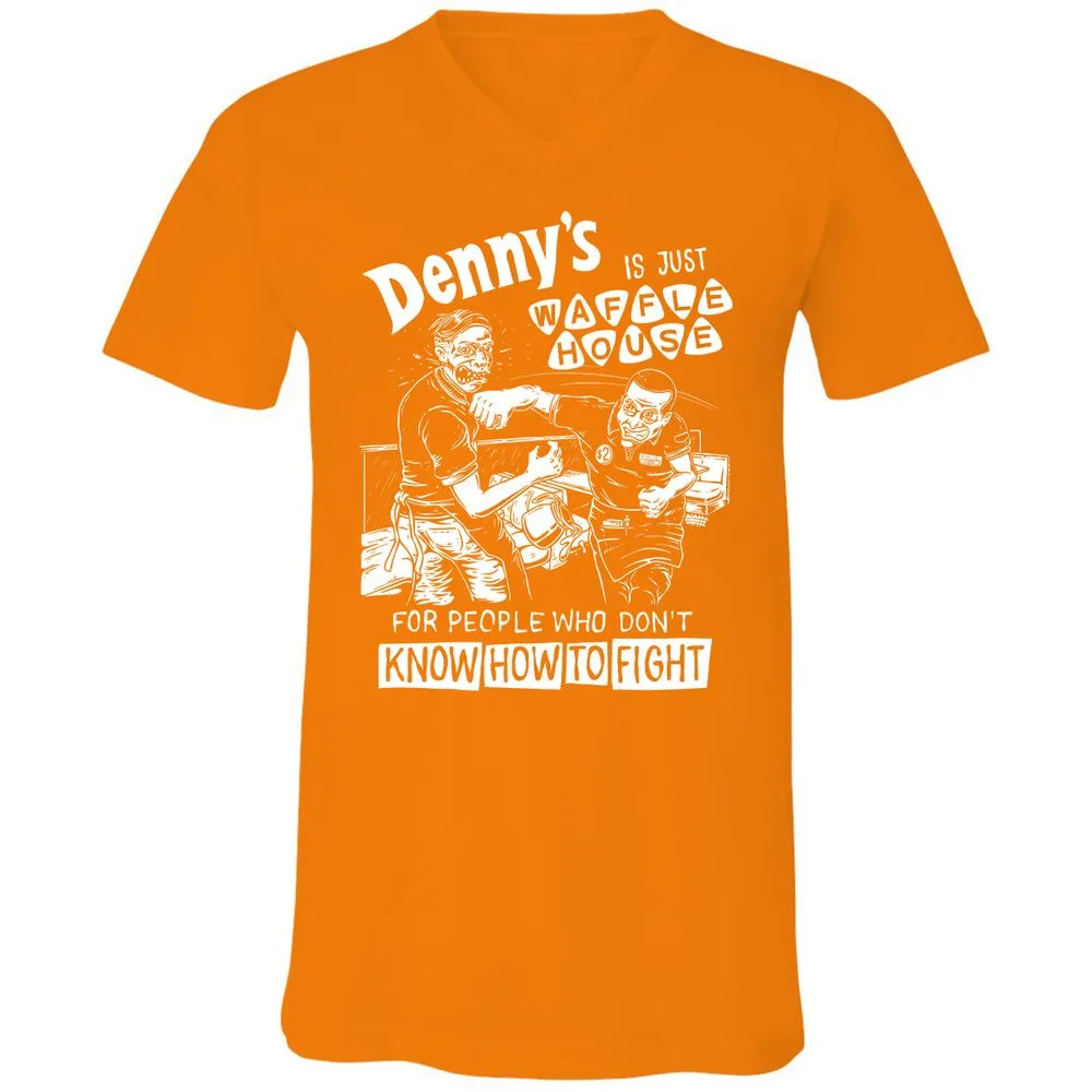 Unisex V-Neck T-Shirt - 5ZSNV8SE - Orange - 11