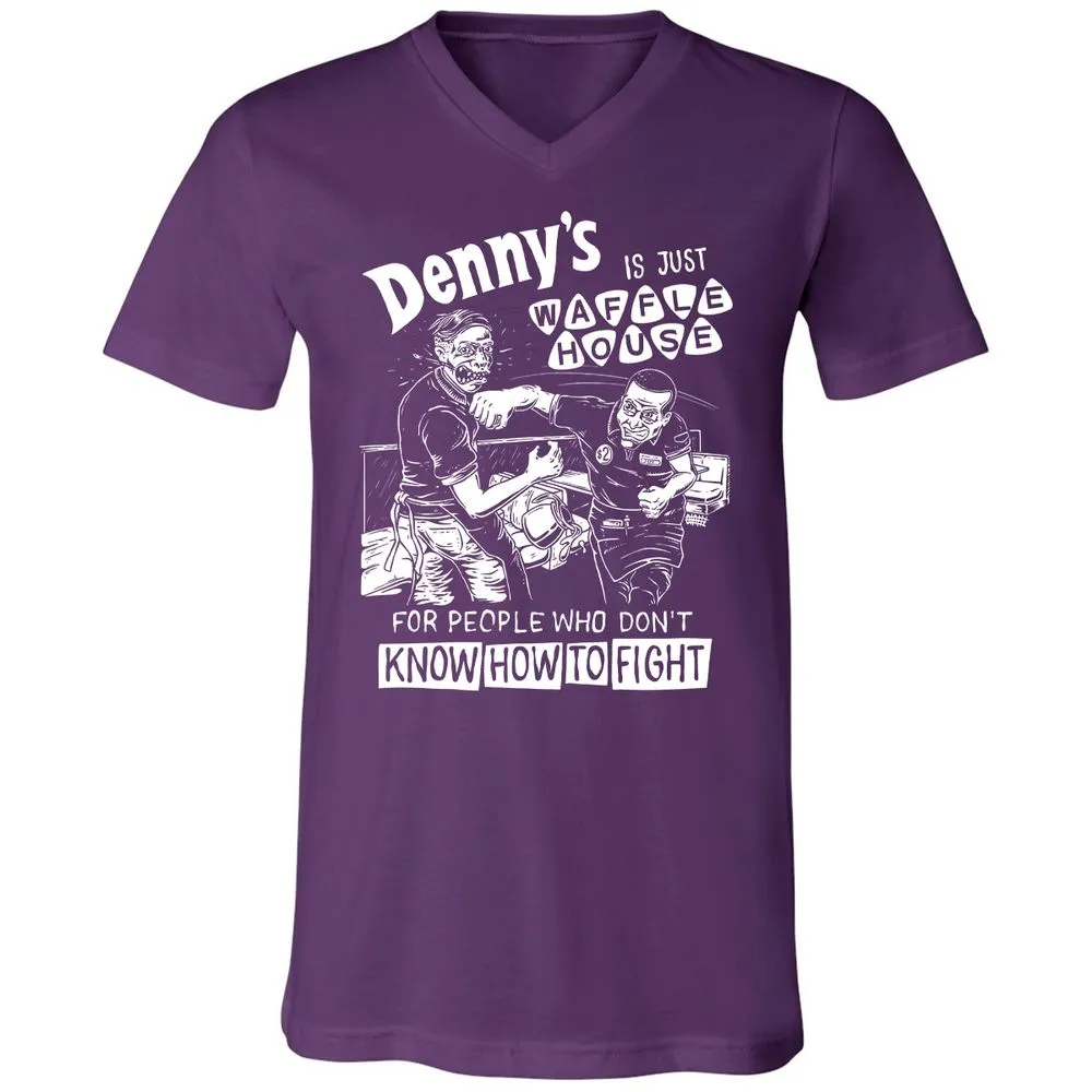 Unisex V-Neck T-Shirt - 5ZSNV8SE - Team Purple - 9