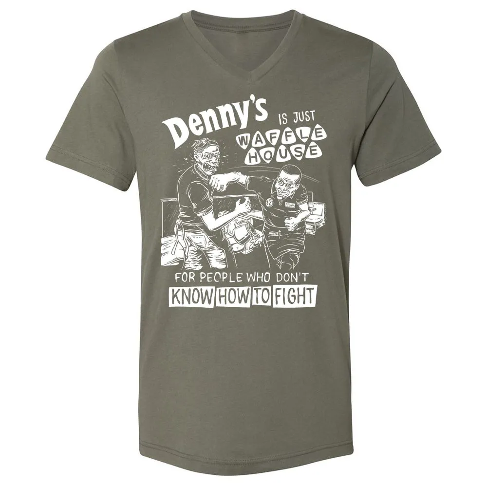 Unisex V-Neck T-Shirt - 5ZSNV8SE - Military Green - 10