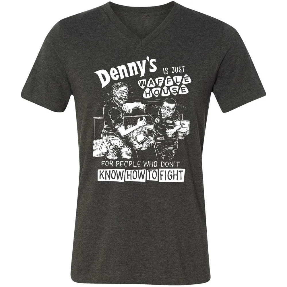 Unisex V-Neck T-Shirt - 5ZSNV8SE - Dark Grey Heather - 8