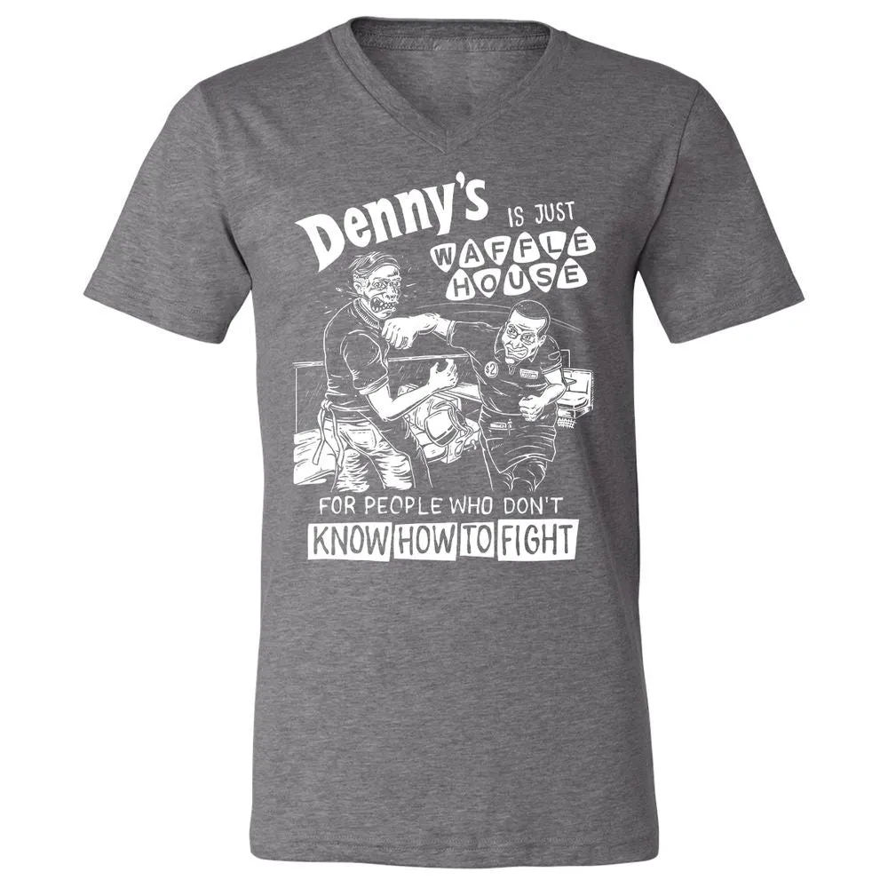 Unisex V-Neck T-Shirt - 5ZSNV8SE - Deep Heather - 13