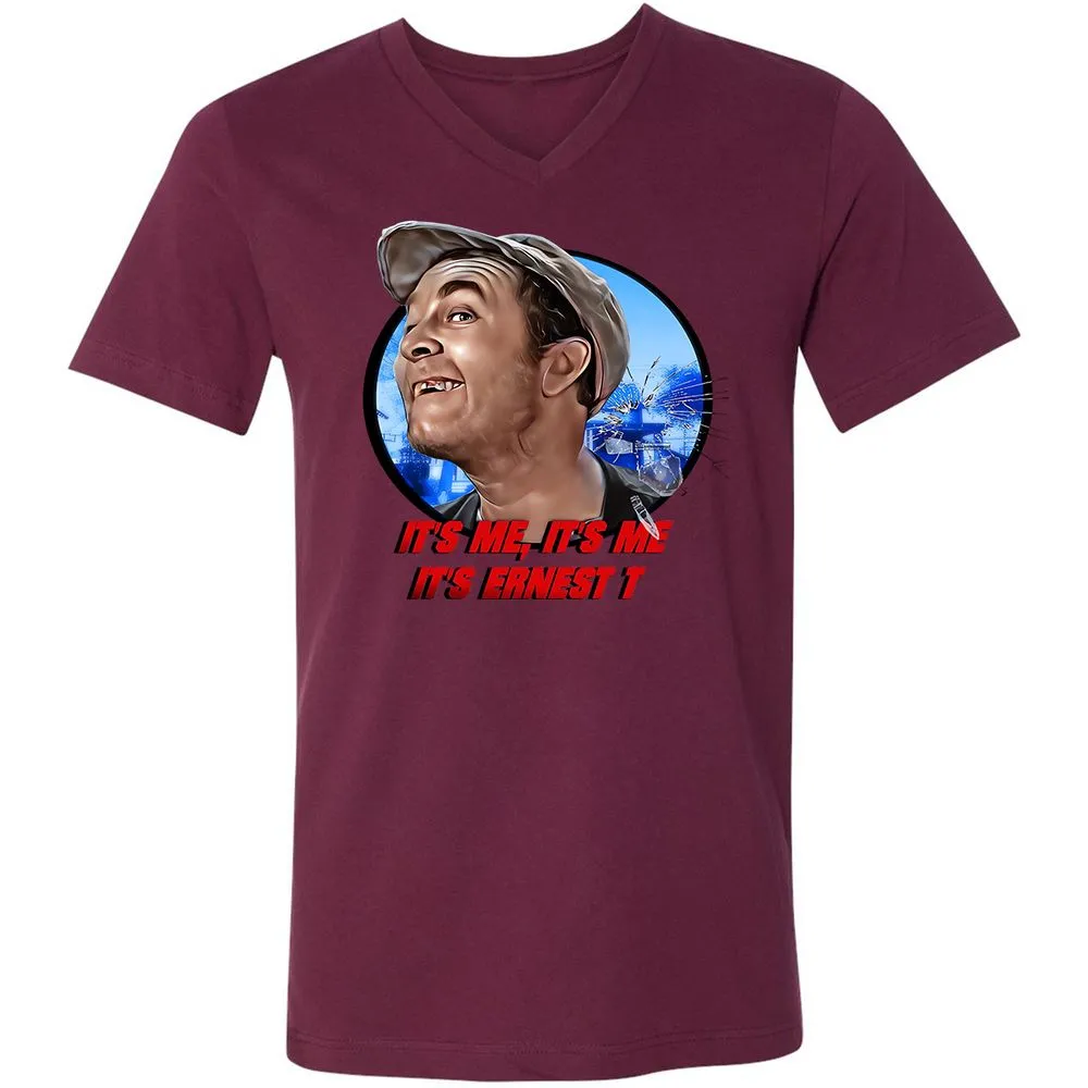 Unisex V-Neck T-Shirt - 3YVVWK55 - Maroon - 6