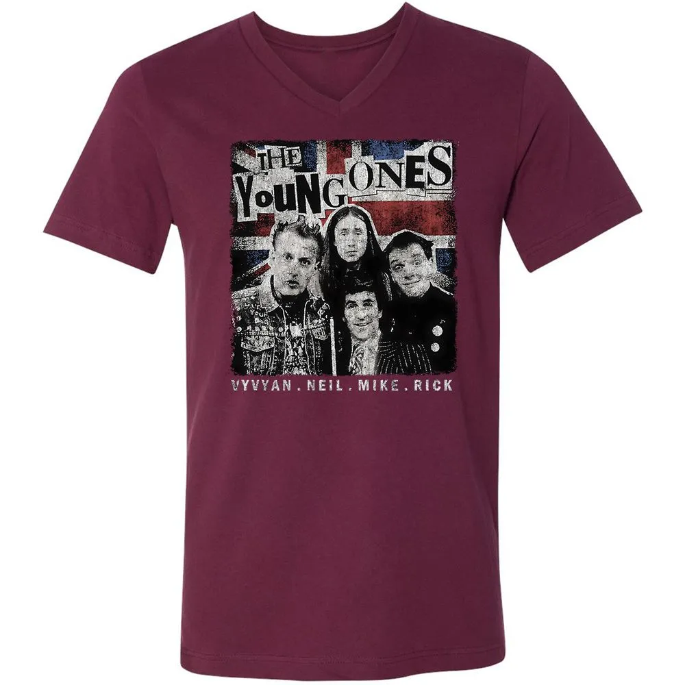 Unisex V-Neck T-Shirt - VNVWR2SW - Maroon - 6