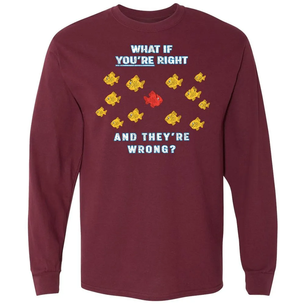 Long Sleeve T-Shirt - 73N43J7Q - Maroon - 11