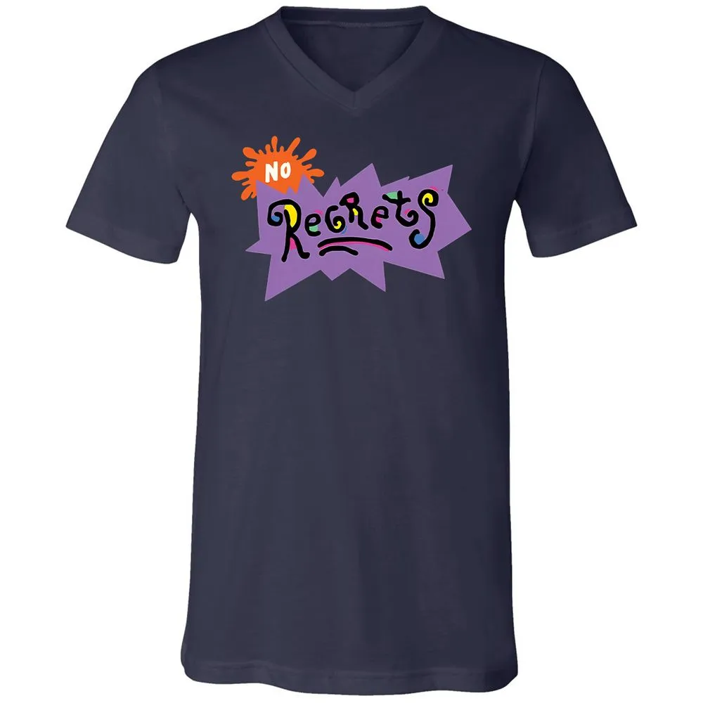 Unisex V-Neck T-Shirt - PDD5KLXM - Navy - 2