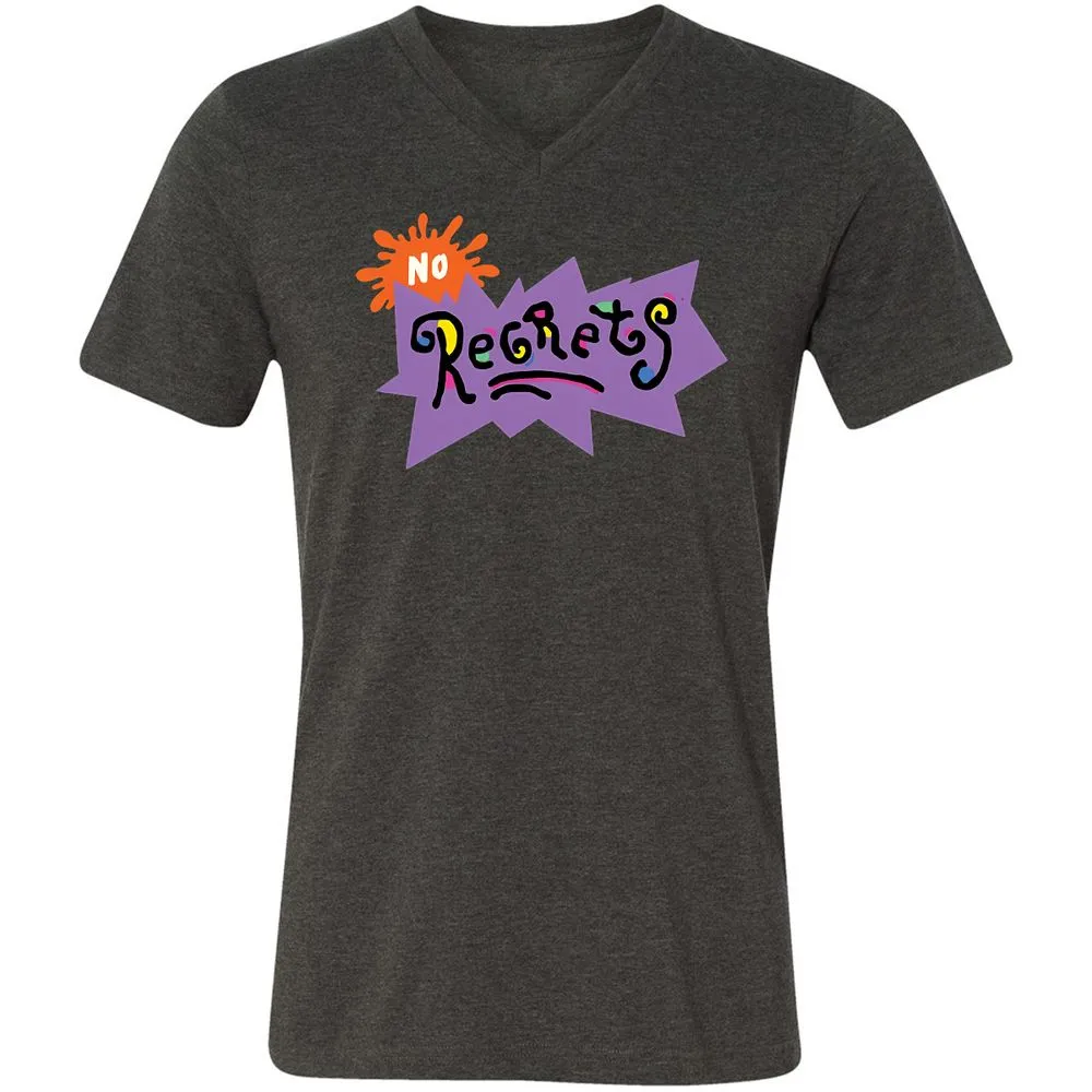 Unisex V-Neck T-Shirt - PDD5KLXM - Dark Grey Heather - 8