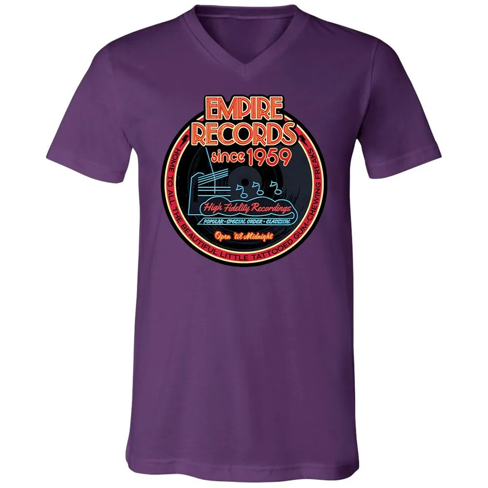 Unisex V-Neck T-Shirt - DXHM2546 - Team Purple - 9