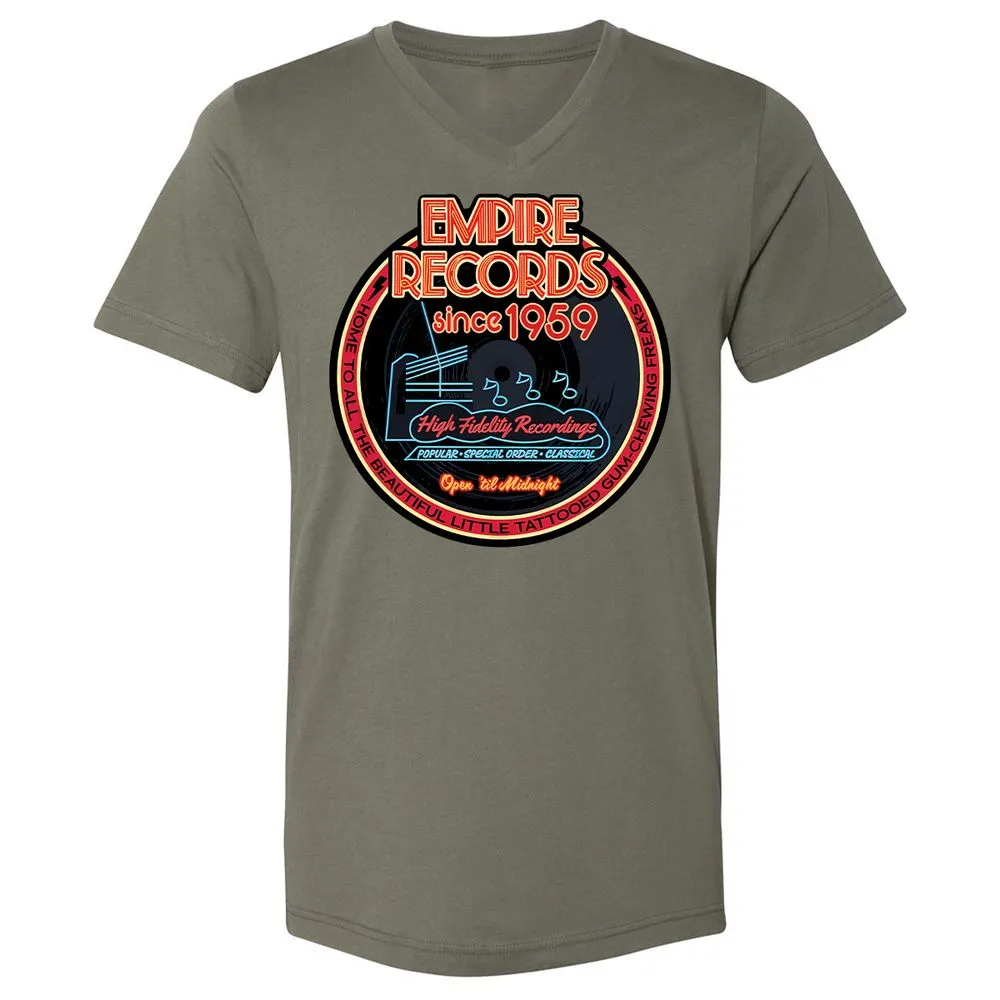 Unisex V-Neck T-Shirt - DXHM2546 - Military Green - 10