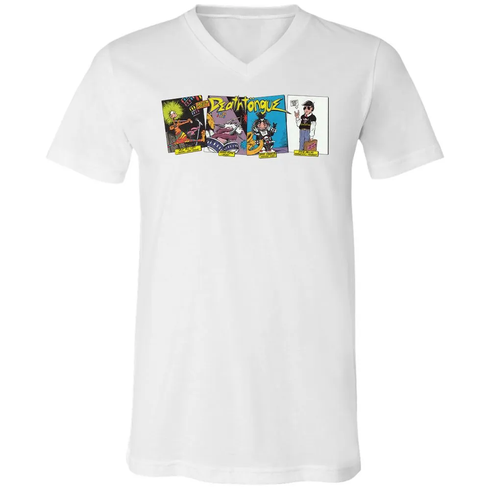 Unisex V-Neck T-Shirt - UXJPEJBW - White - 5