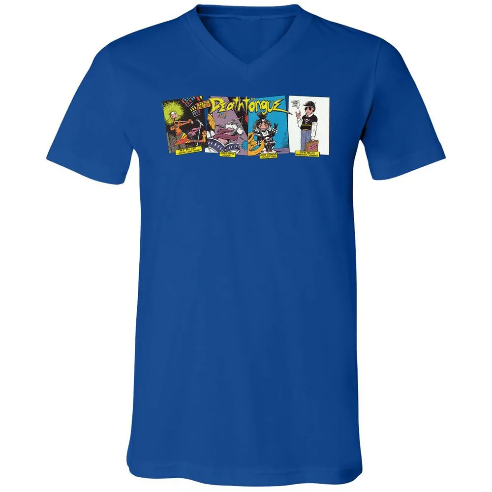 Unisex V-Neck T-Shirt - UXJPEJBW - True Royal - 4