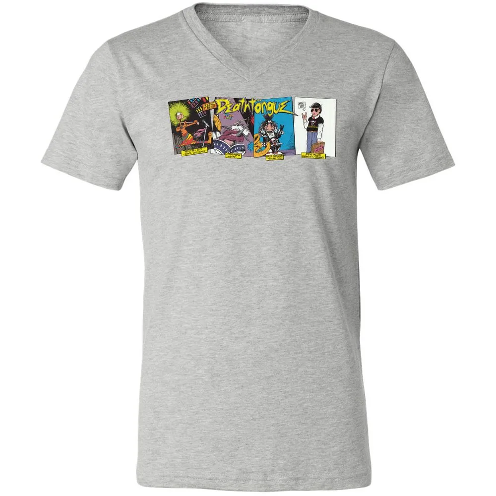 Unisex V-Neck T-Shirt - UXJPEJBW - Athletic Heather - 7