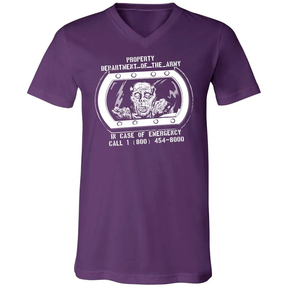 Unisex V-Neck T-Shirt - MVMGQCXR - Team Purple - 9