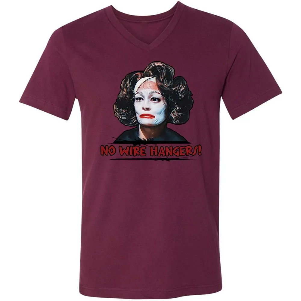Unisex V-Neck T-Shirt - 6H4ES4WA - Maroon - 6
