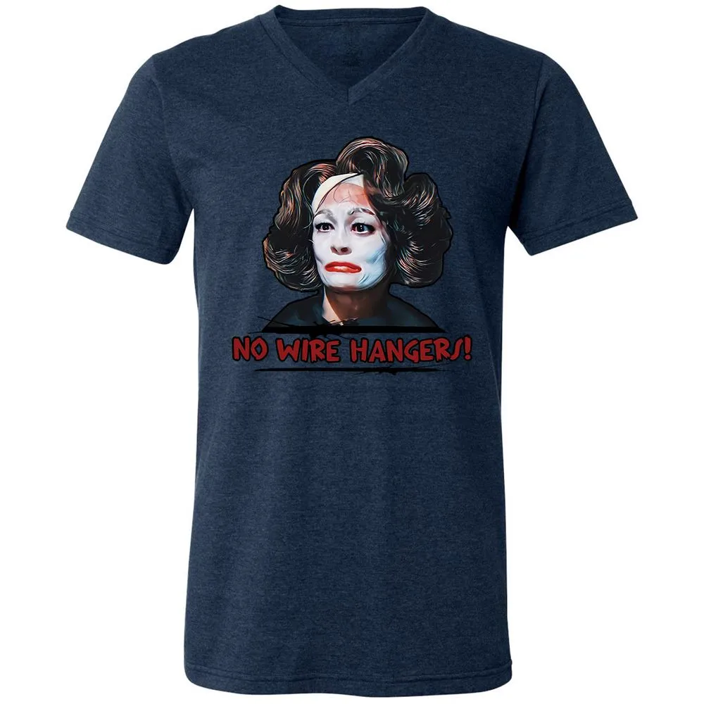 Unisex V-Neck T-Shirt - 6H4ES4WA - Heather Navy - 15