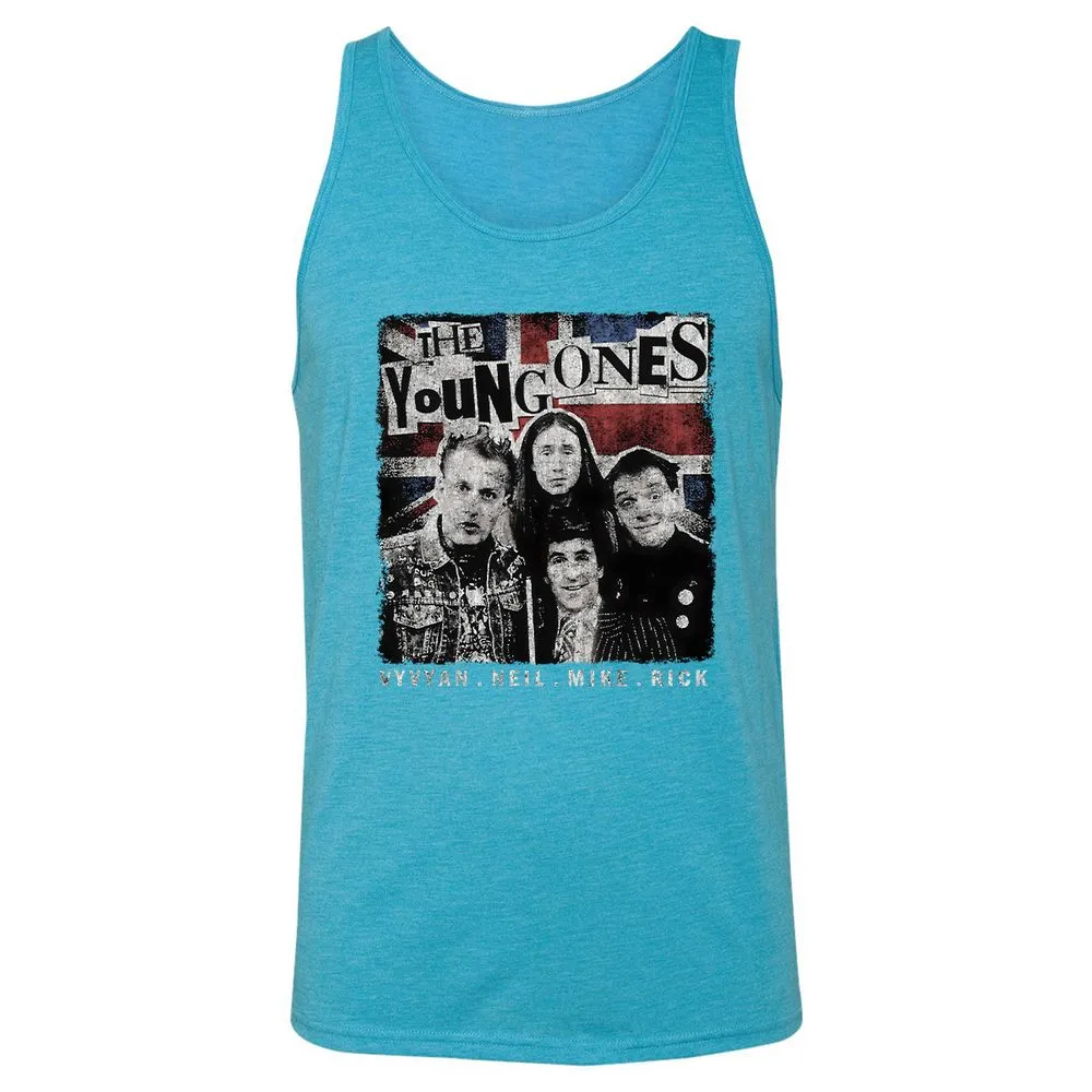 Unisex Jersey Tank - NWLB6WQA - Aqua Triblend - 3