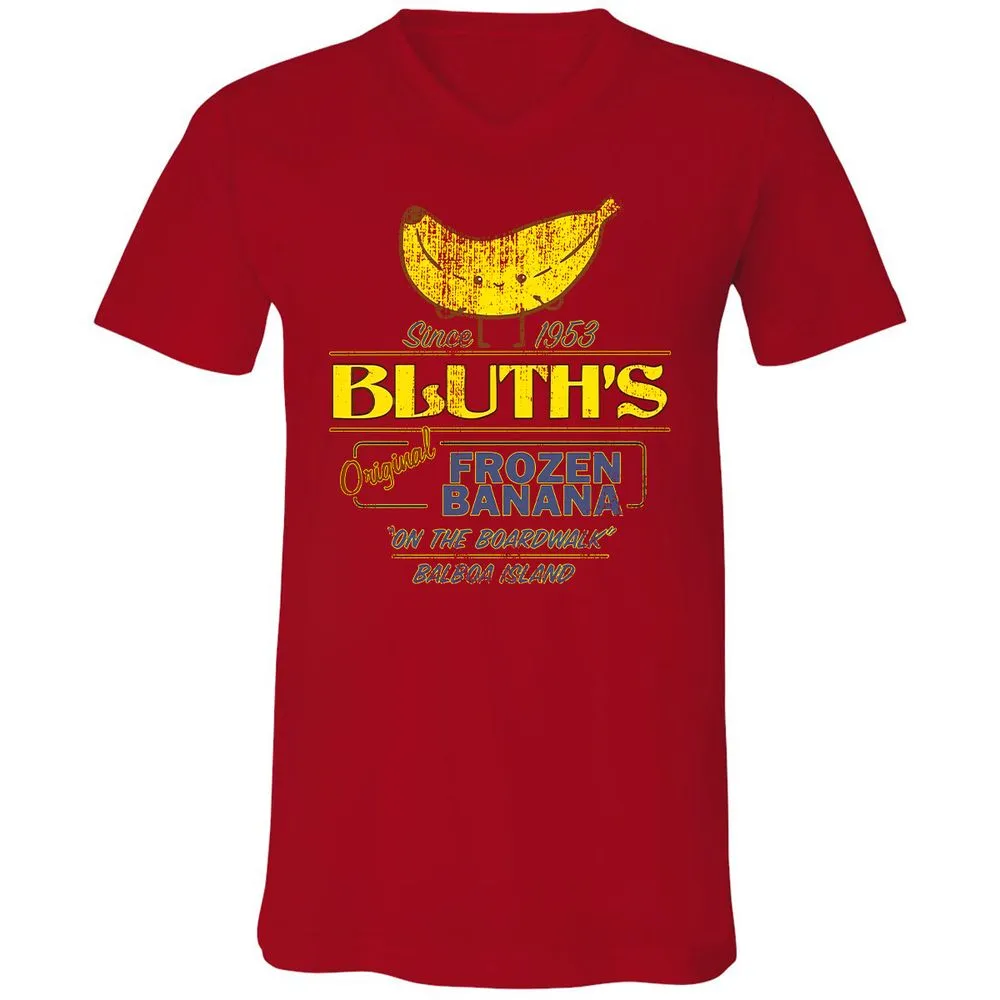 Unisex V-Neck T-Shirt - Q3KVS9Z6 - Red - 3