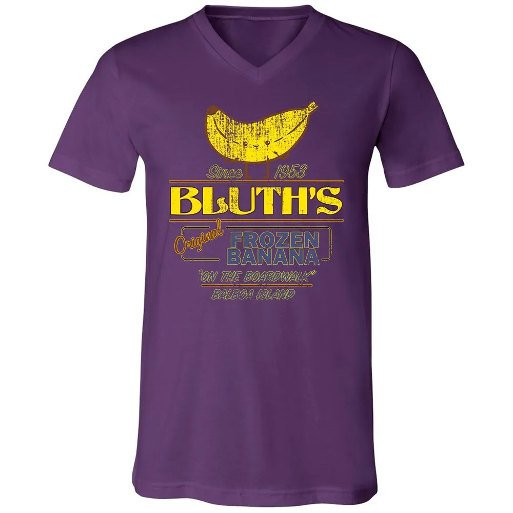 Unisex V-Neck T-Shirt - Q3KVS9Z6 - Team Purple - 9