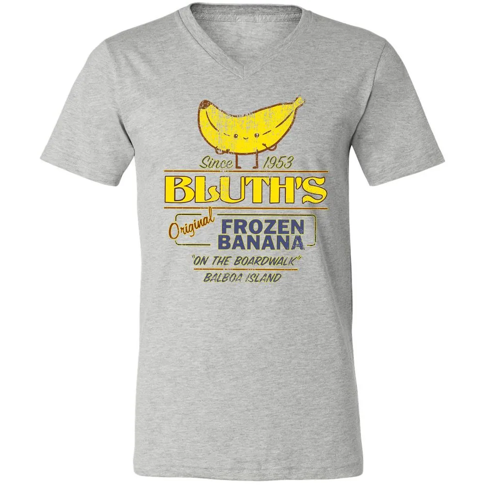 Unisex V-Neck T-Shirt - Q3KVS9Z6 - Athletic Heather - 7