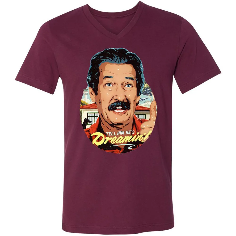Unisex V-Neck T-Shirt - 34PLQZ3D - Maroon - 6
