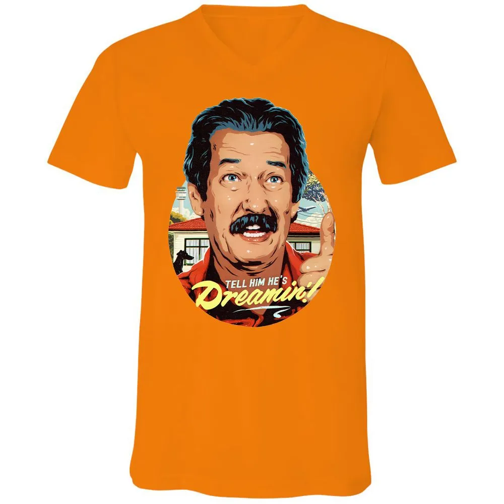 Unisex V-Neck T-Shirt - 34PLQZ3D - Orange - 11