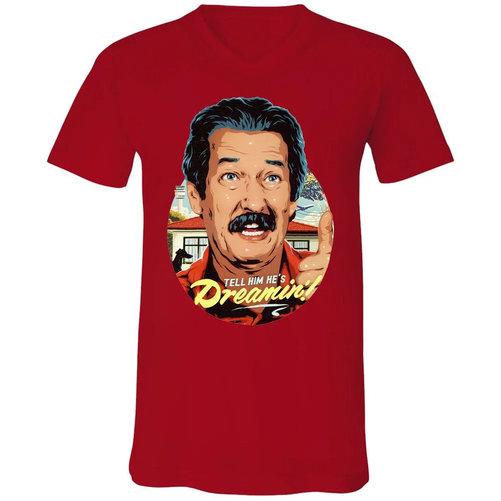 Unisex V-Neck T-Shirt - 34PLQZ3D - Red - 3