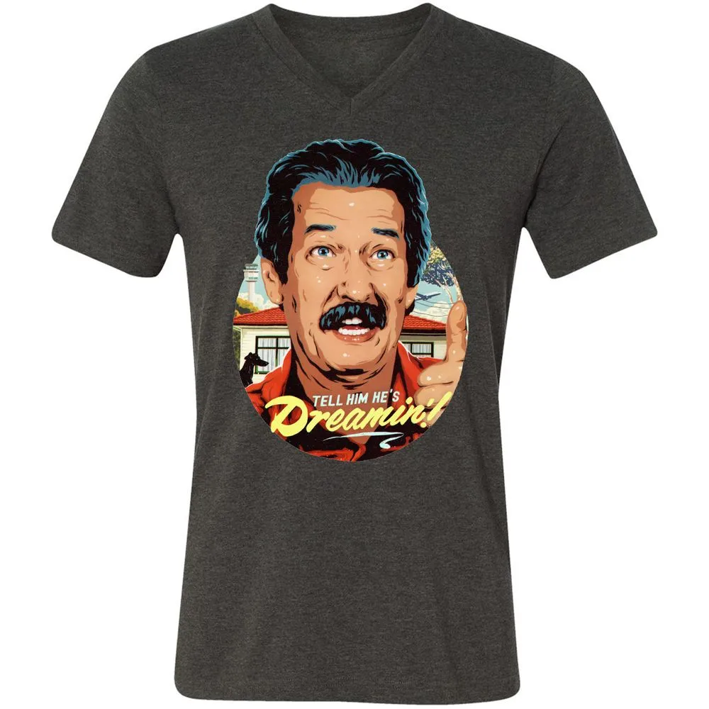 Unisex V-Neck T-Shirt - 34PLQZ3D - Dark Grey Heather - 8