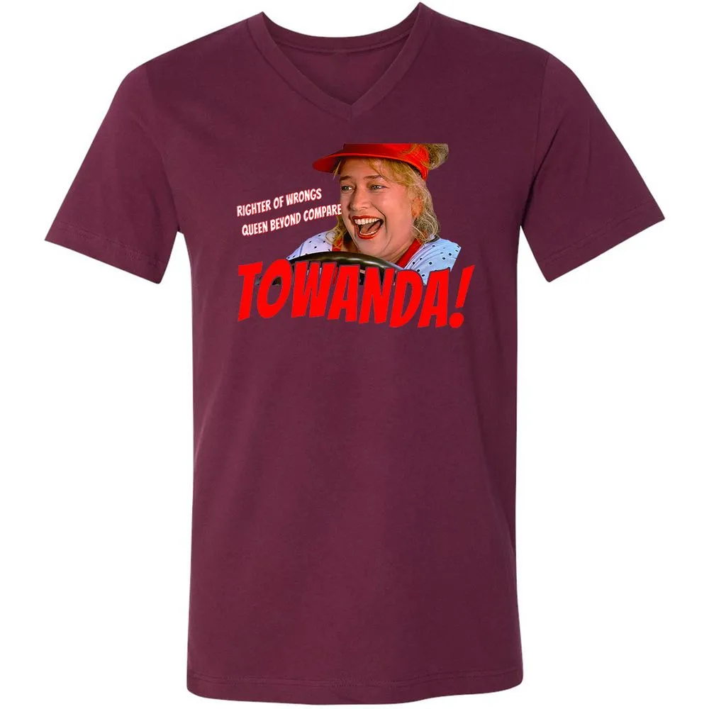 Unisex V-Neck T-Shirt - 3XM224NL - Maroon - 6
