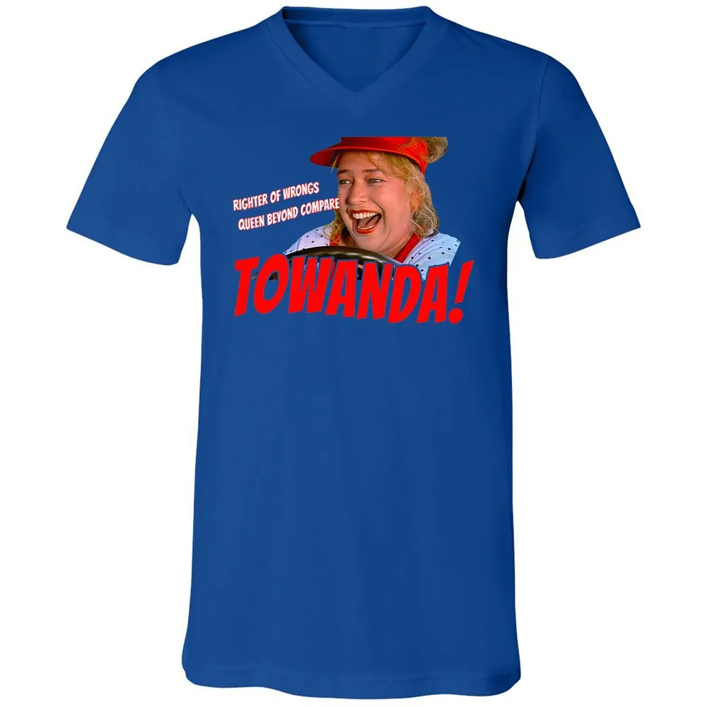 Unisex V-Neck T-Shirt - 3XM224NL - True Royal - 4