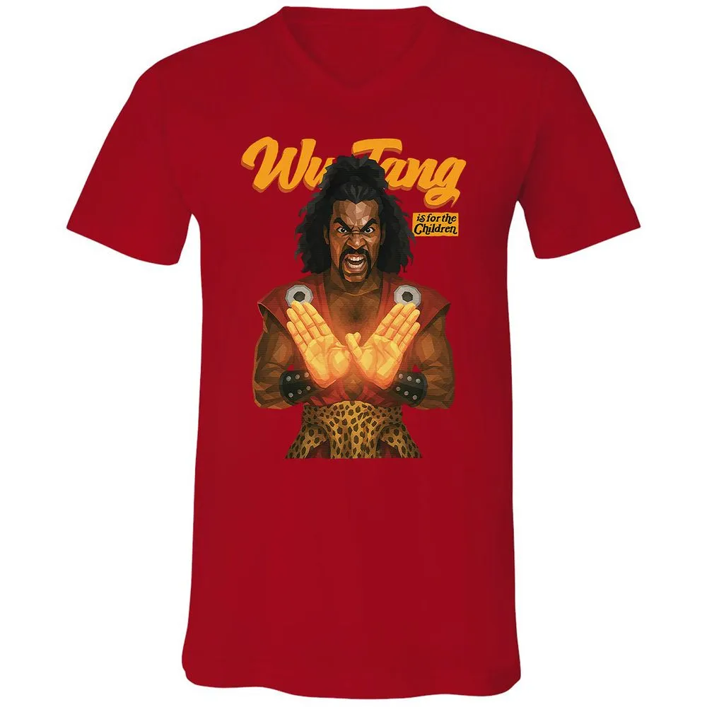 Unisex V-Neck T-Shirt - YHUTLEER - Red - 3