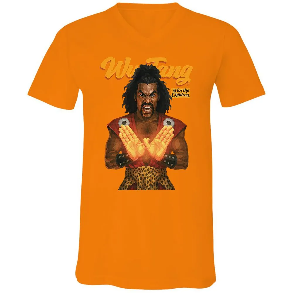Unisex V-Neck T-Shirt - YHUTLEER - Orange - 11
